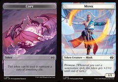 Copy (1) // Monk (3) Token - Foil